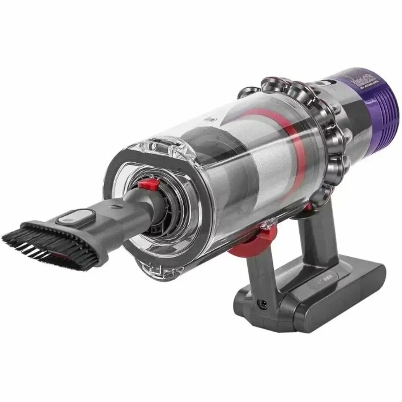 На фото изображено Dyson V10 Total Clean, Nickel/Black