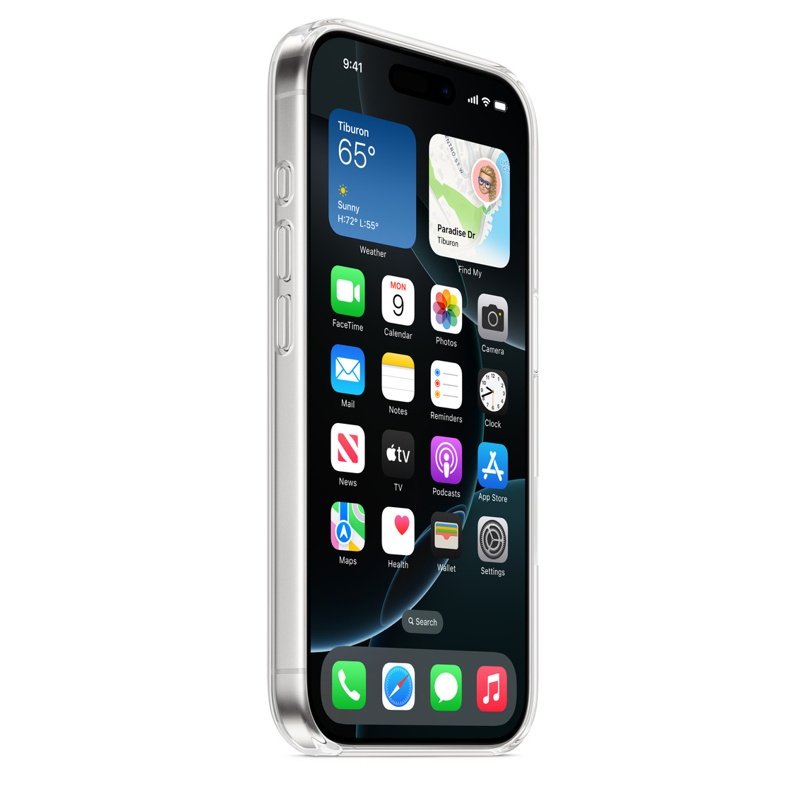 На фото изображено Чехол Apple для iPhone 16 Pro with MagSafe, прозрачный