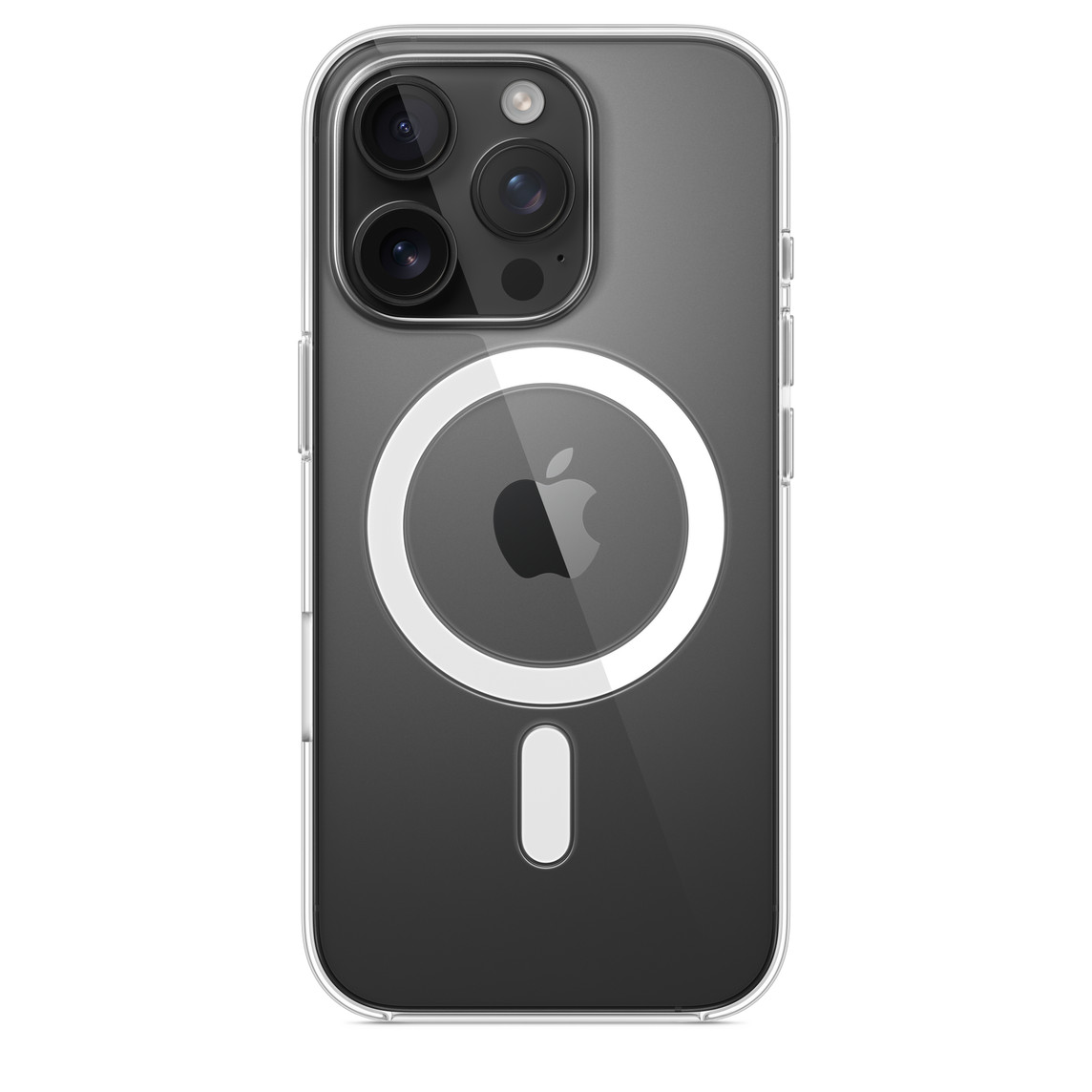 На фото изображено Чехол Apple для iPhone 16 Pro with MagSafe, прозрачный