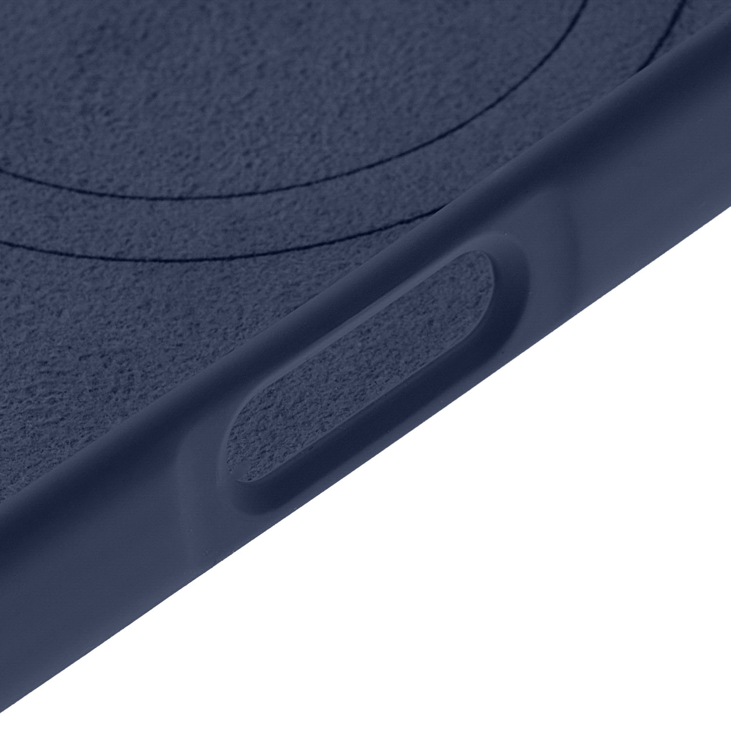 На фото изображено Чехол защитный uBear Touch Mag Case для iPhone 16 Pro Max, темно-синий