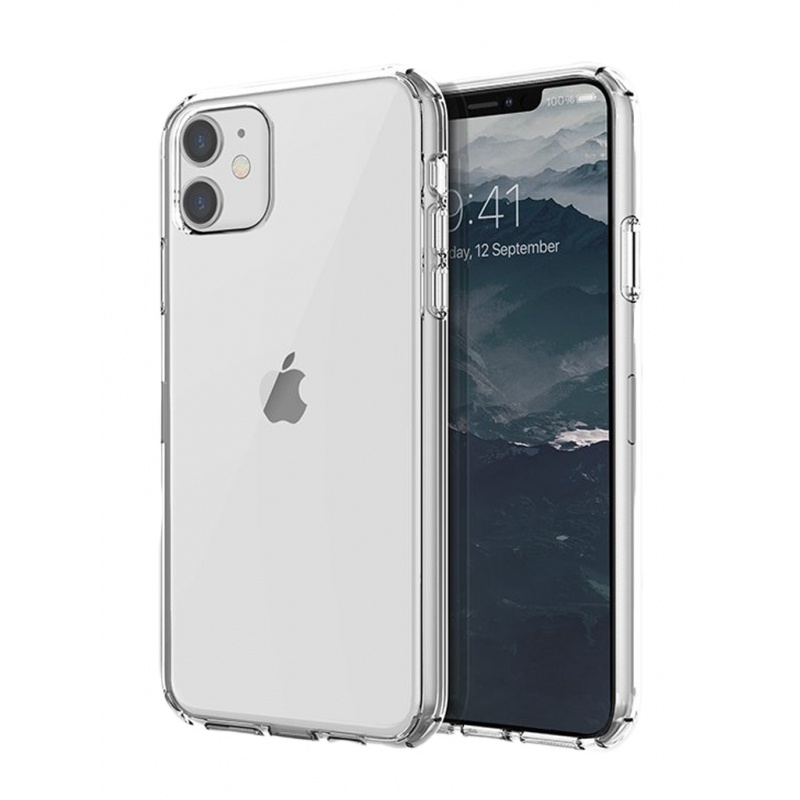 На фото изображено Чехол Uniq для iPhone 11 LifePro Xtreme Clear, прозрачный