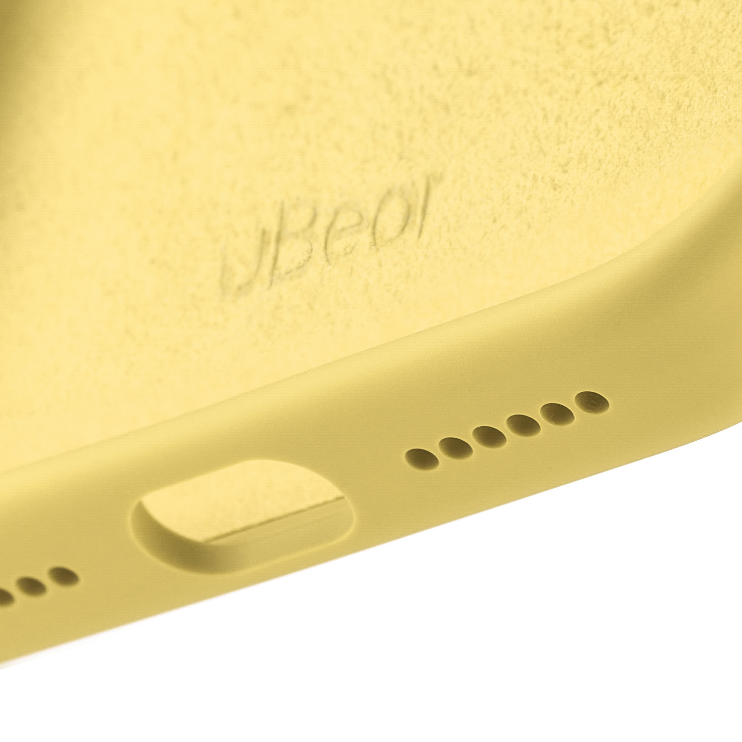 На фото изображено Чехол защитный uBear Touch Mag Case для iPhone 17 Pro Max, MagSafe, светло-жёлтый