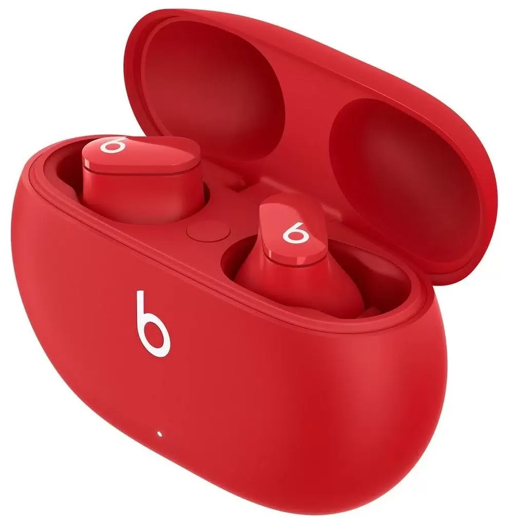 На фото изображено Беспроводные наушники Beats Studio Buds, Красный