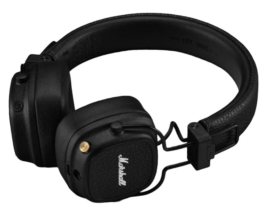 На фото изображено Беспроводные наушники Marshall Major V, Чёрный