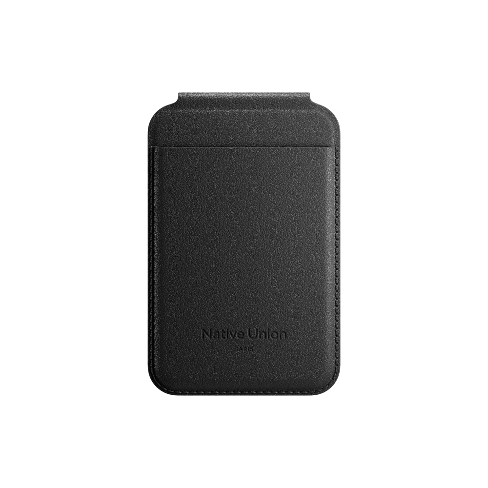 На фото изображено Чехол-бумажник Native Union Active Wallet Stand, черный