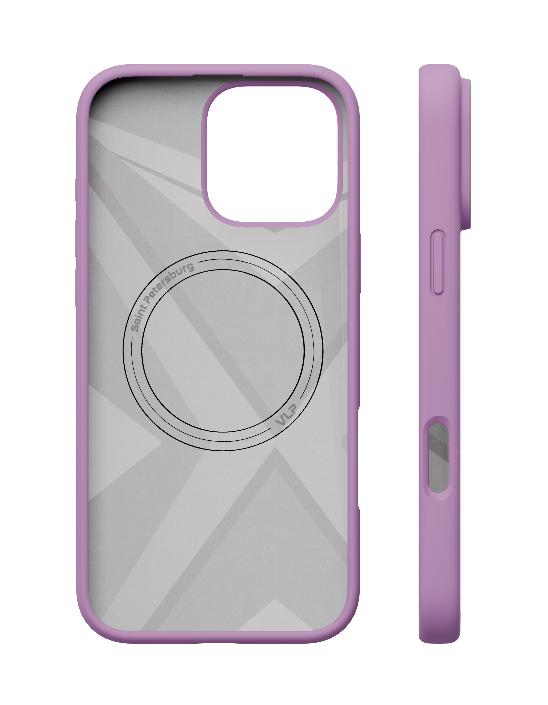 На фото изображено Чехол защитный VLP Aster Case с MagSafe для iPhone 16 Pro, розовый