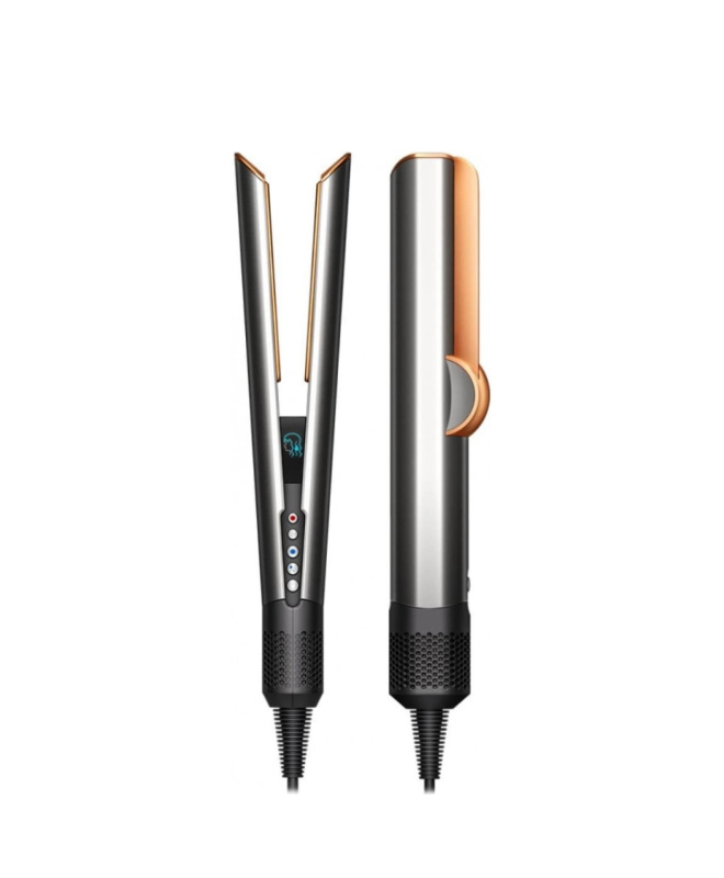 На фото изображено Выпрямитель Dyson Airstrait HT01, Nickel/Copper