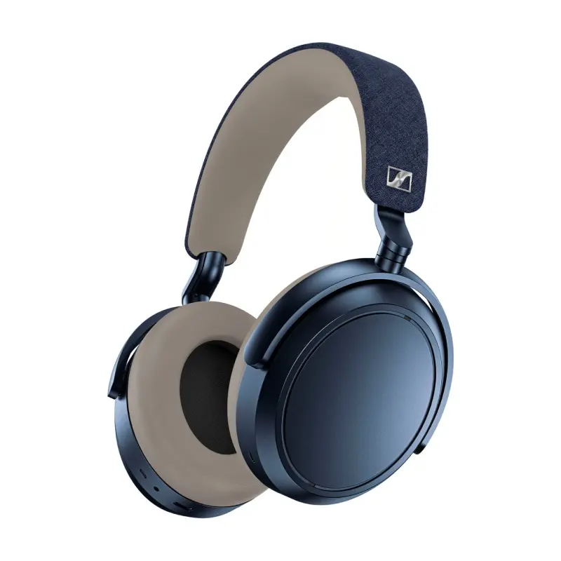 На фото изображено Беспроводные наушники Sennheiser Momentum 4 Wireless, синий