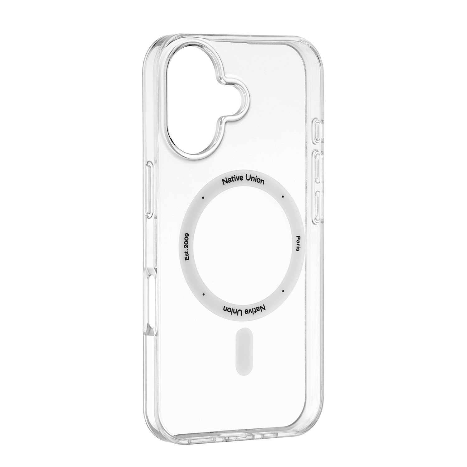 На фото изображено Чехол Native Union (RE)Classic Case MagSafe для iPhone 16, прозрачный