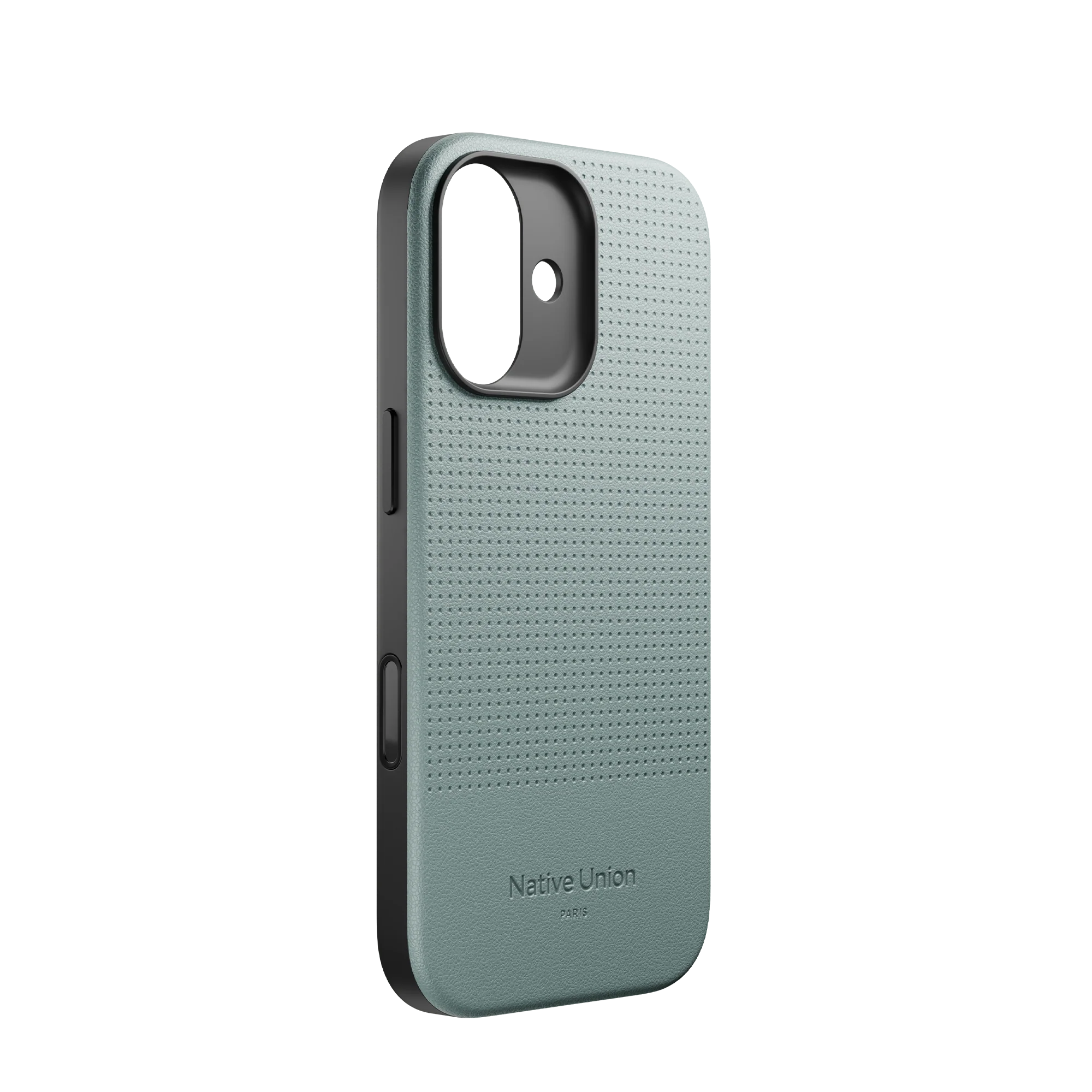 На фото изображено Чехол Native Union Active Case MagSafe для iPhone 17, зеленый