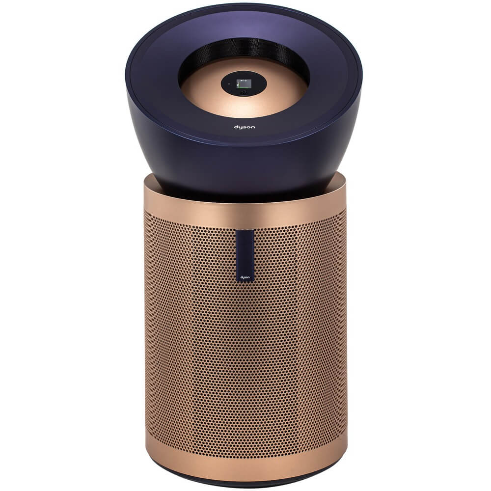 На фото изображено Dyson Purifier Big+Quiet Formaldehyde BP04 Prussian Blue\Gold