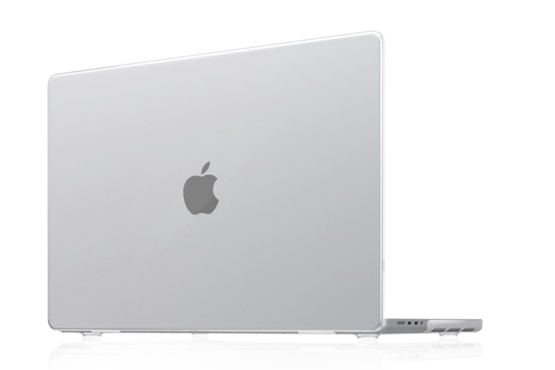 На фото изображено Чехол защитный VLP Plastic Case для MacBook Pro 16" 2021, прозрачный