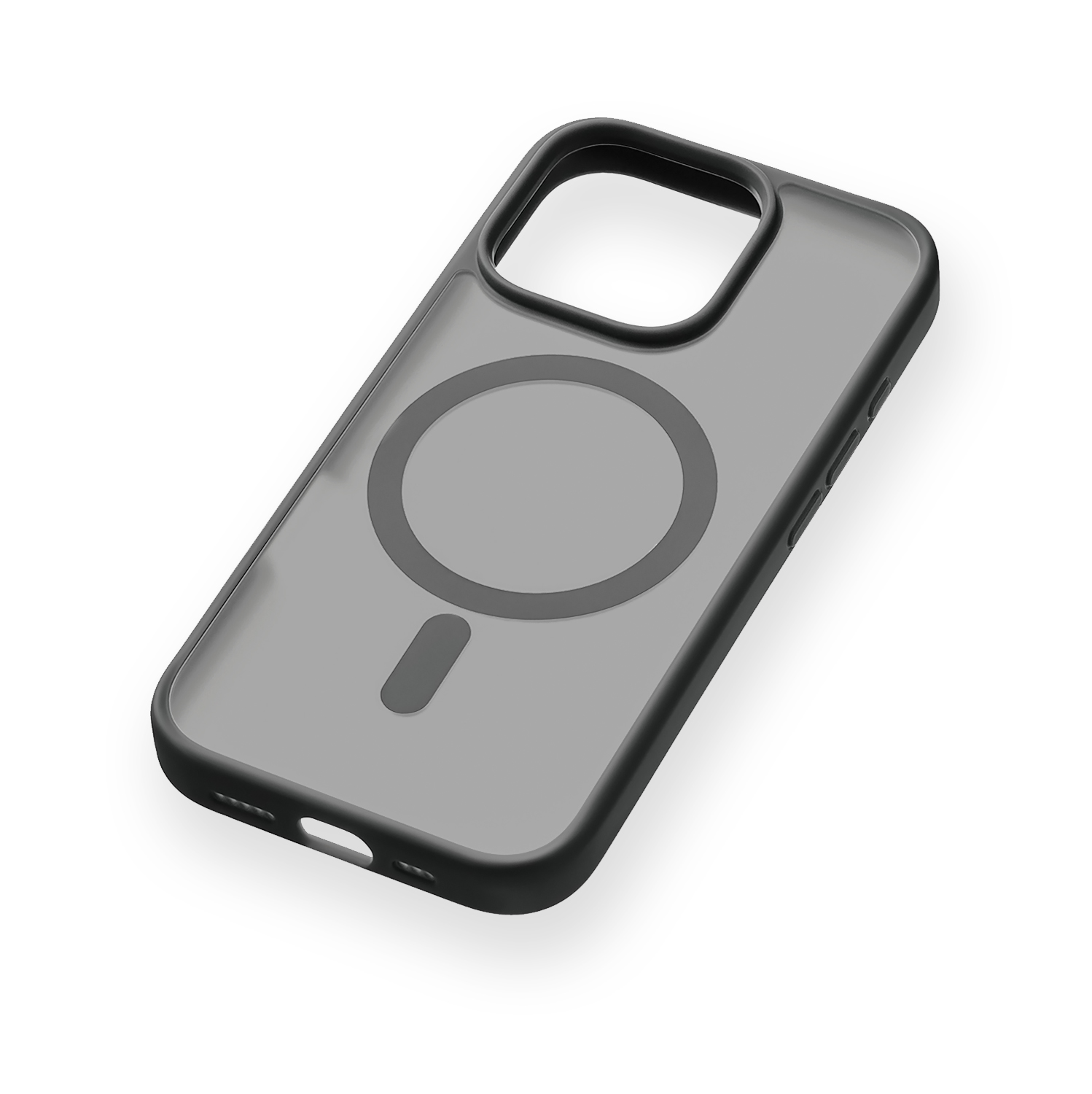 На фото изображено Чехол защитный uBear Cloud Mag Case для iPhone 16 Pro, черный