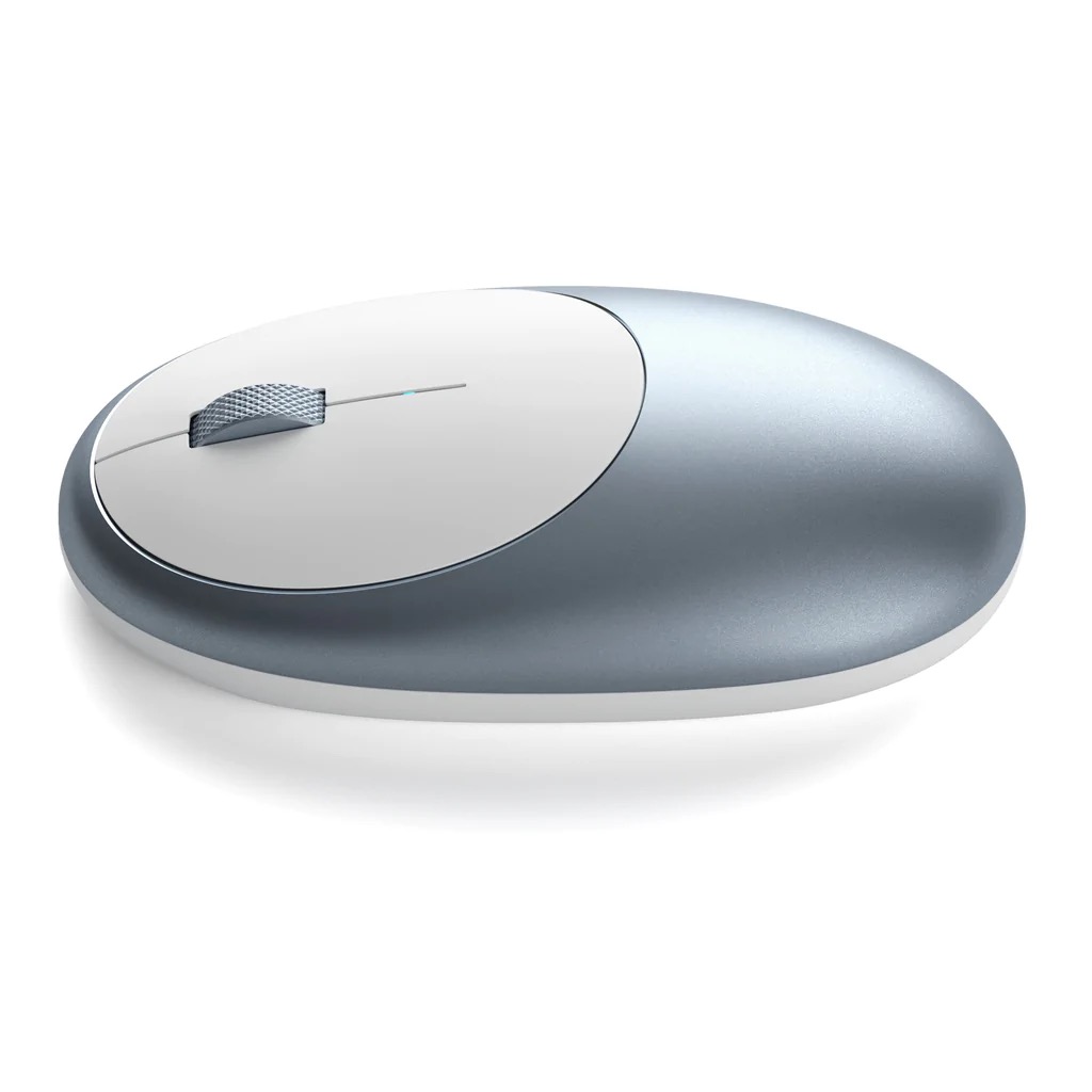 На фото изображено Беспроводная компьютерная мышь Satechi M1 Bluetooth Wireless Mouse, синий