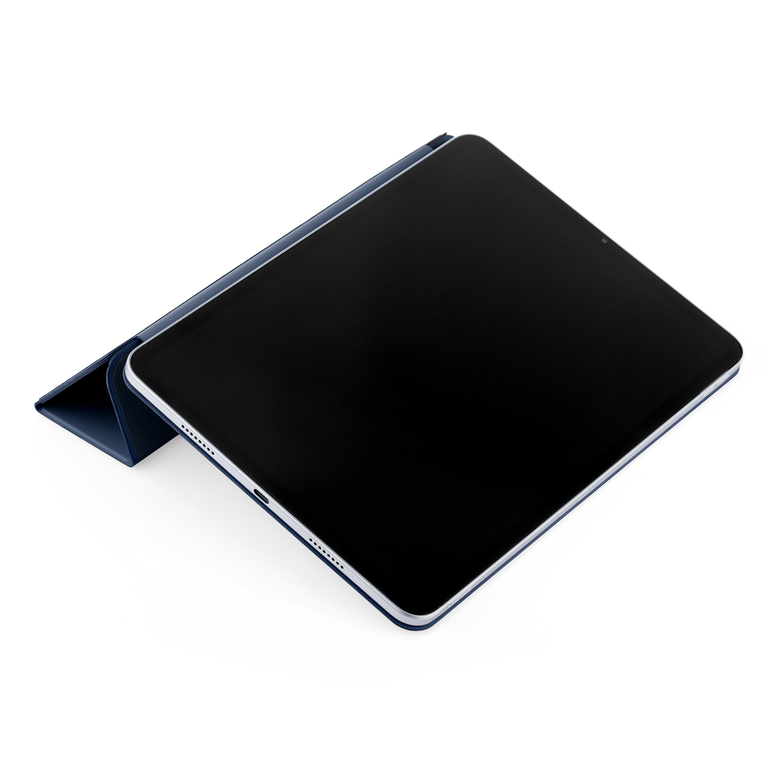 На фото изображено Чехол uBear Touch case для iPad Pro 11”, тёмно-синий