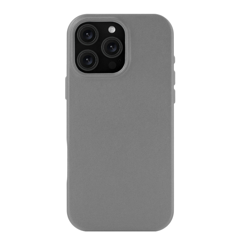 На фото изображено Чехол защитный uBear Capital Case для iPhone 16 Pro Max, серый