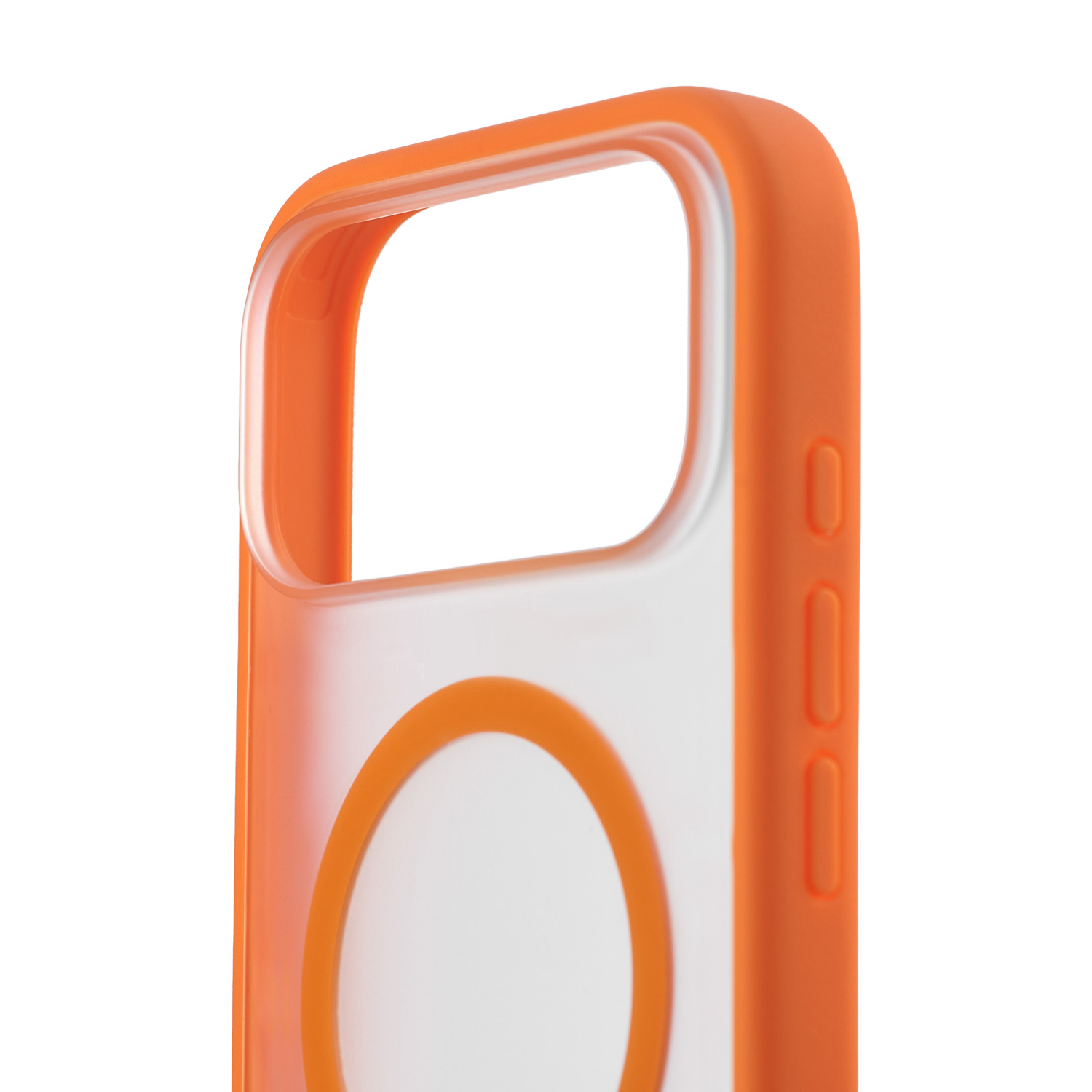 Фото Чехол защитный uBear Cloud Mag Case для iPhone 17 Pro Max, MagSafe, оранжевый На фото изображено Чехол защитный uBear Cloud Mag Case для iPhone 17 Pro Max, MagSafe, оранжевый