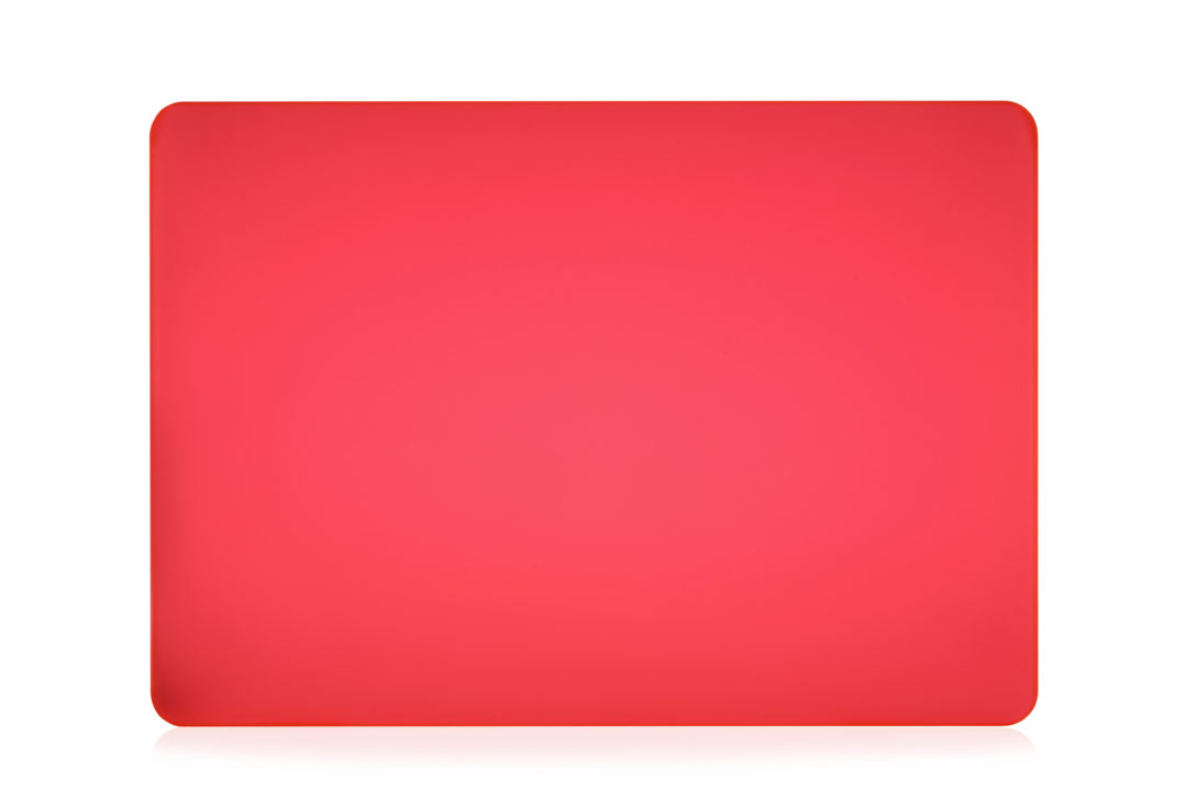 На фото изображено Чехол защитный VLP Plastic Case для MacBook Pro 13" 2020, красный