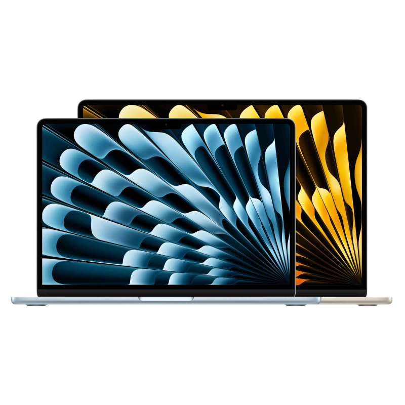 На фото изображено Apple MacBook Air 15" (M5, 10C / 10C, 2026) 24 ГБ, 1 ТБ SSD, Серебристый