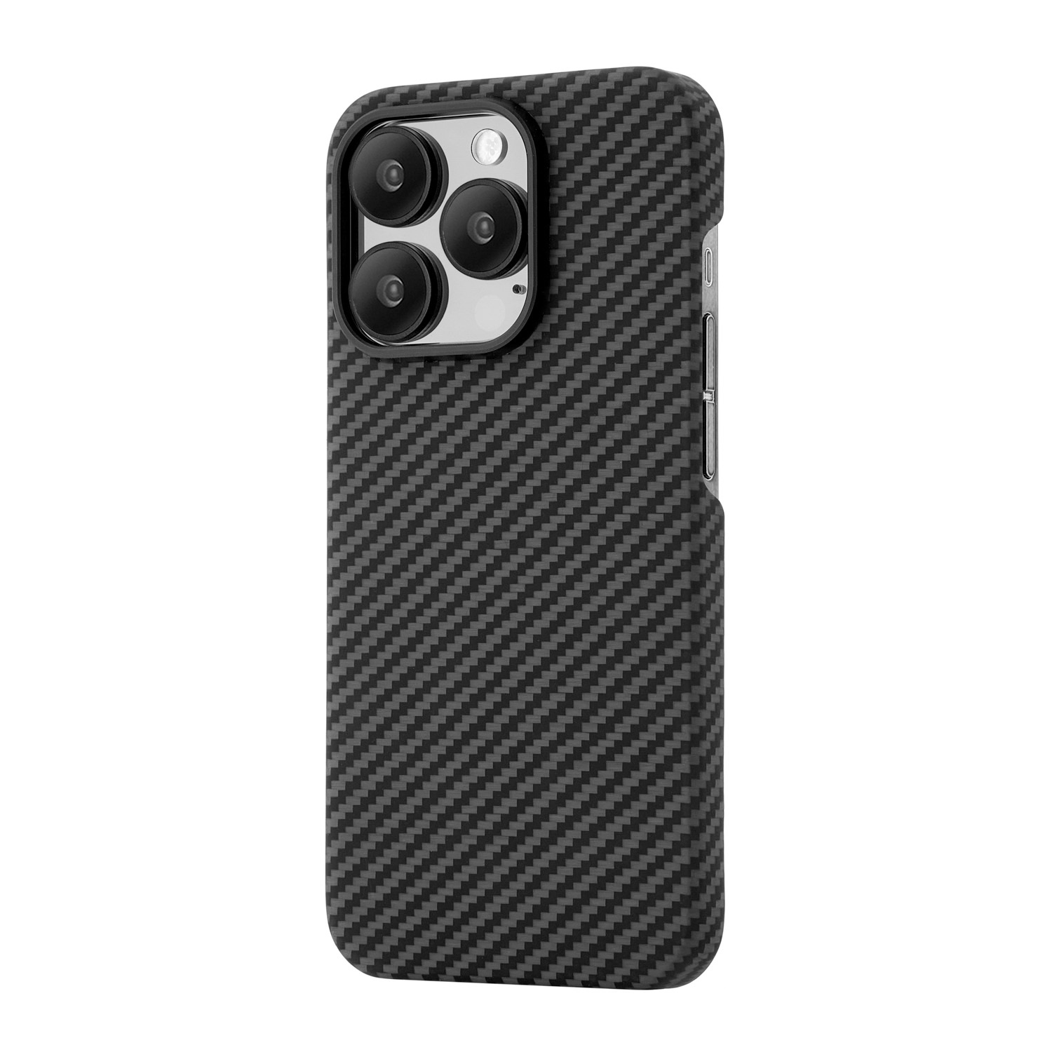 На фото изображено Чехол из арамидного волокна с поддержкой MagSafe uBear Supreme Case для iPhone 15 Pro