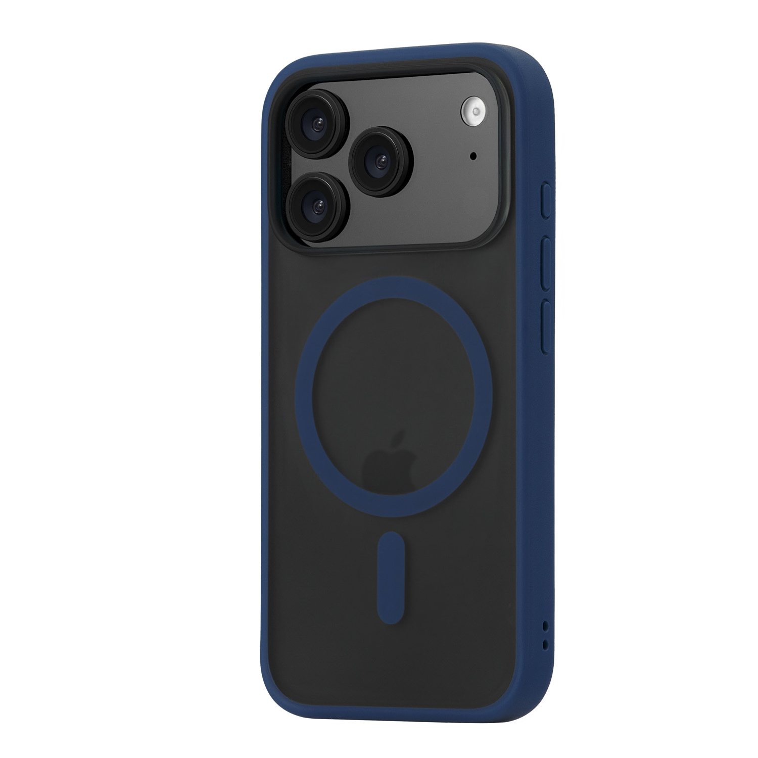 На фото изображено Чехол защитный uBear Cloud Mag Case для iPhone 17 Pro, MagSafe, синий