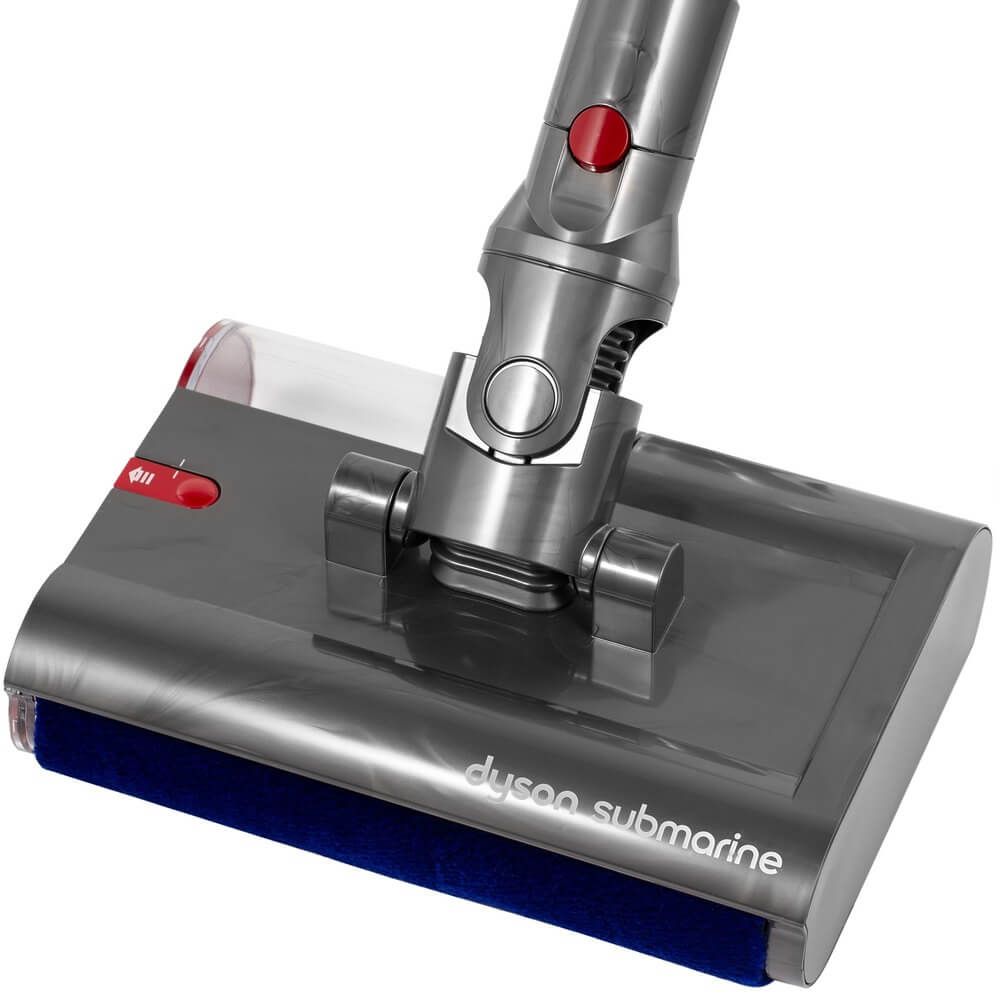 На фото изображено Dyson V12s Detect Slim Submarine Complete, Yellow/Nickel
