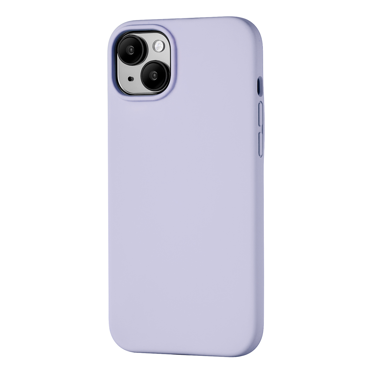 На фото изображено Чехол защитный uBear Touch Mag Case для iPhone 15 Plus, лавандовый