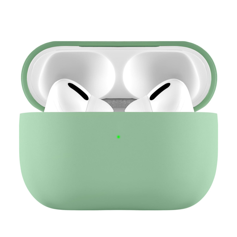 На фото изображено Защитный чехол AirPods Pro Touch Pro Silicone Case, ментол