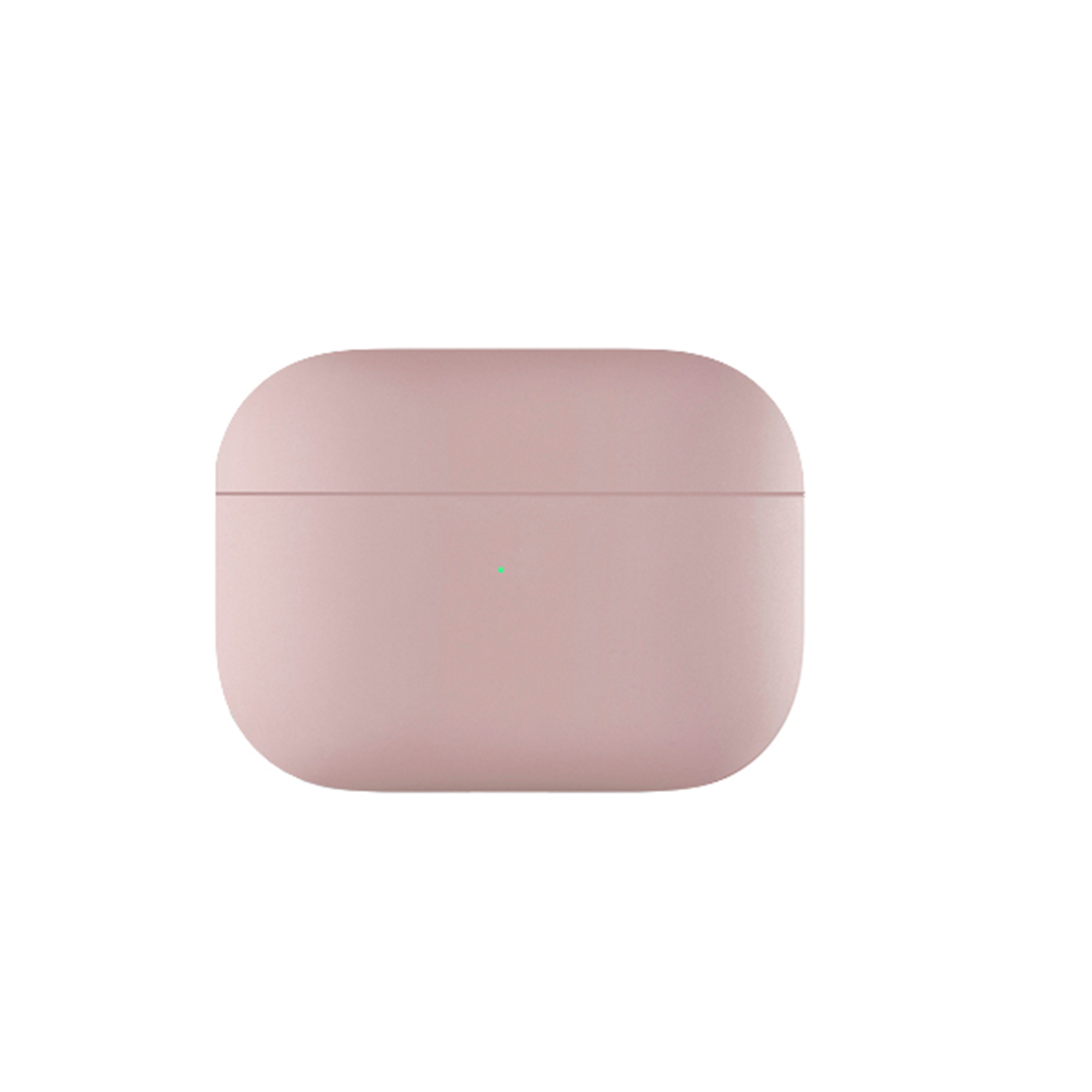 На фото изображено Ультратонкий силиконовый чехол uBear Touch Case for AirPods Pro, розовый