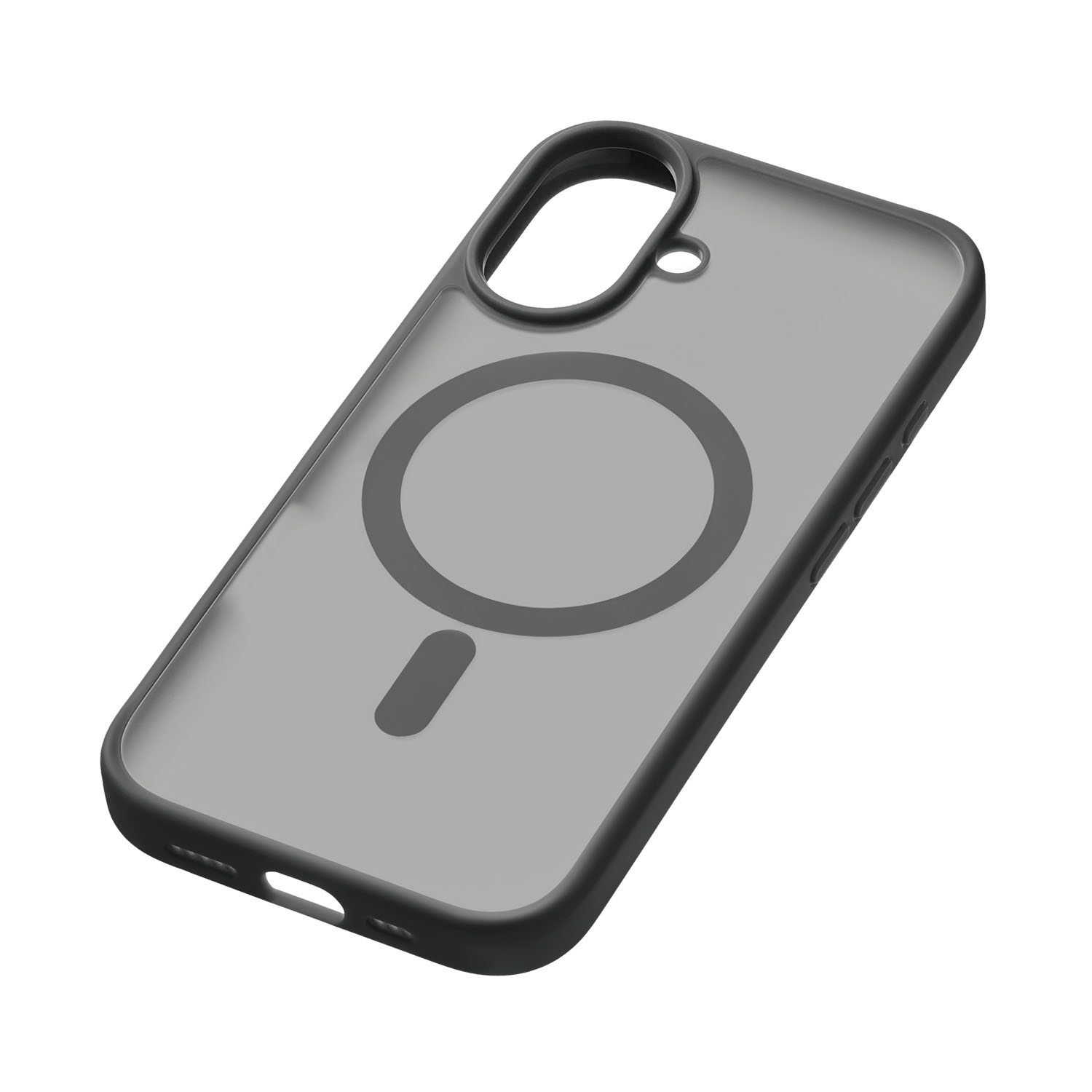 На фото изображено Чехол защитный uBear Cloud Mag Case для iPhone 16 Plus, черный