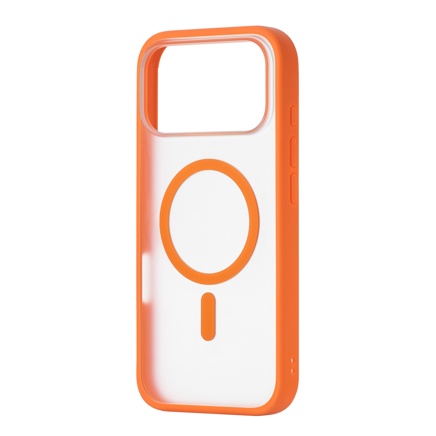 Фото Чехол защитный uBear Cloud Mag Case для iPhone 17 Pro Max, MagSafe, оранжевый На фото изображено Чехол защитный uBear Cloud Mag Case для iPhone 17 Pro Max, MagSafe, оранжевый