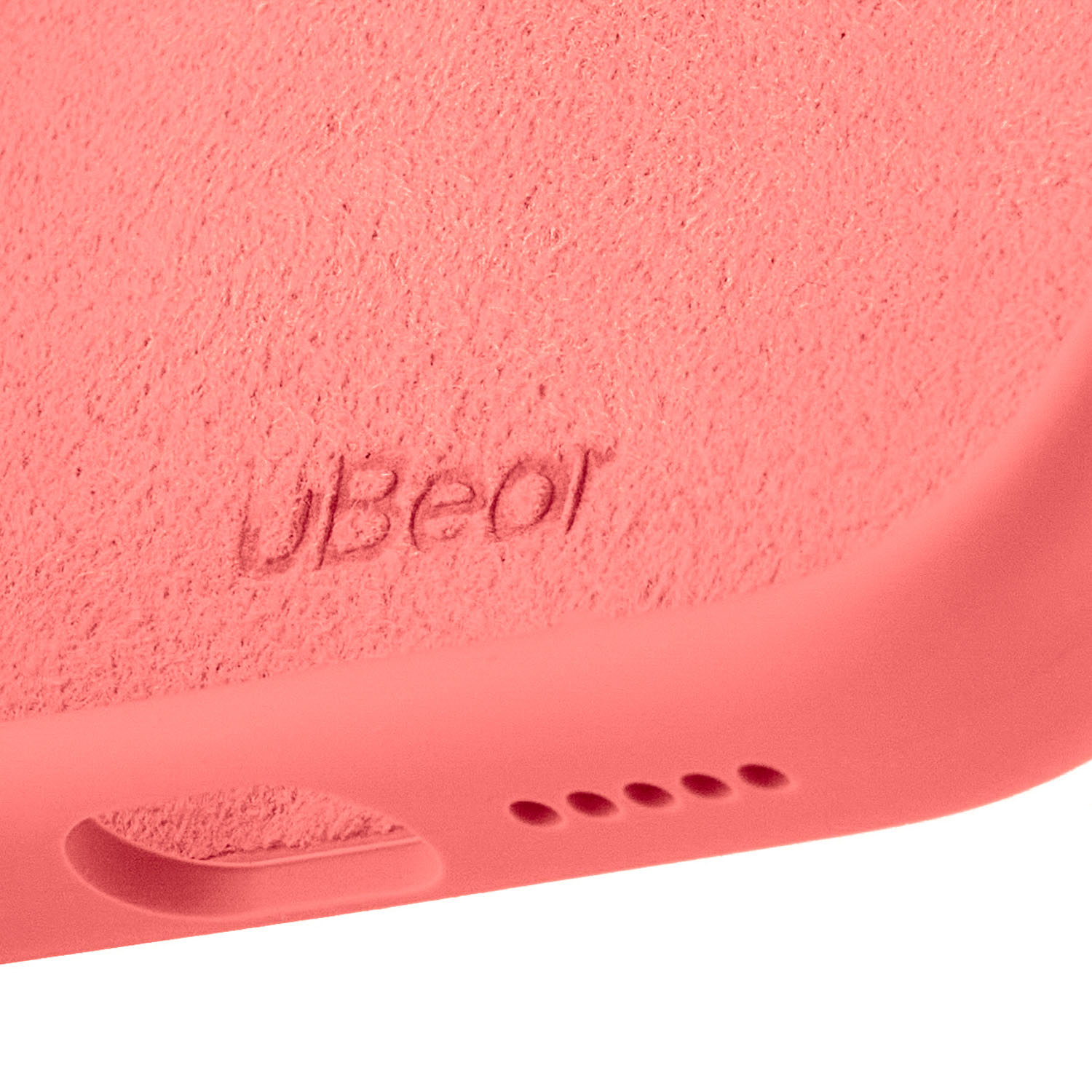 На фото изображено Чехол защитный uBear Touch Mag Case для iPhone 16, коралловый