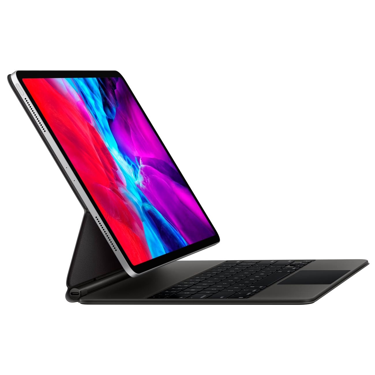 На фото изображено Клавиатура Apple Magic KeyBoard для iPad Air 13" (2024) и iPad Pro 12.9" (2022), чёрный