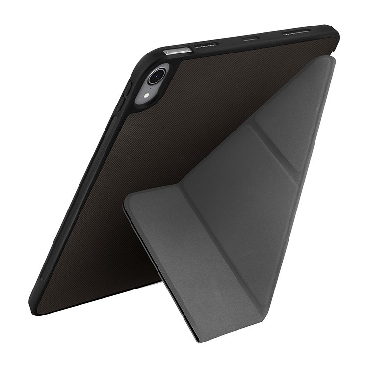 На фото изображено Чехол Uniq Transforma для iPad Air 10.9, черный