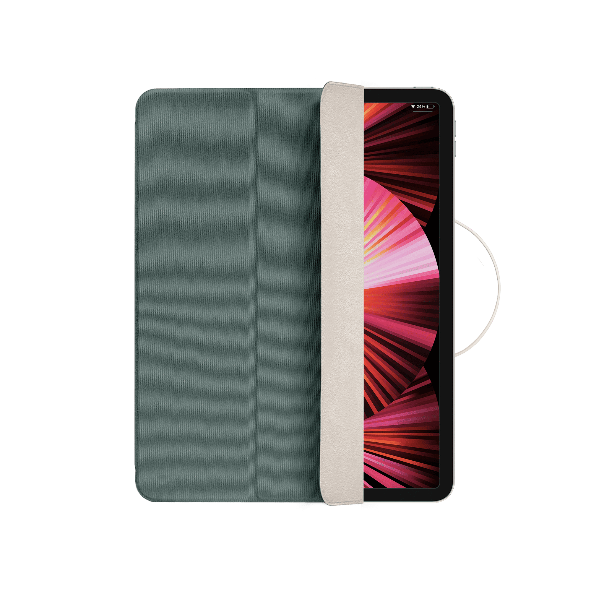 На фото изображено Чехол Native Union Folio для iPad Pro 11, зеленый