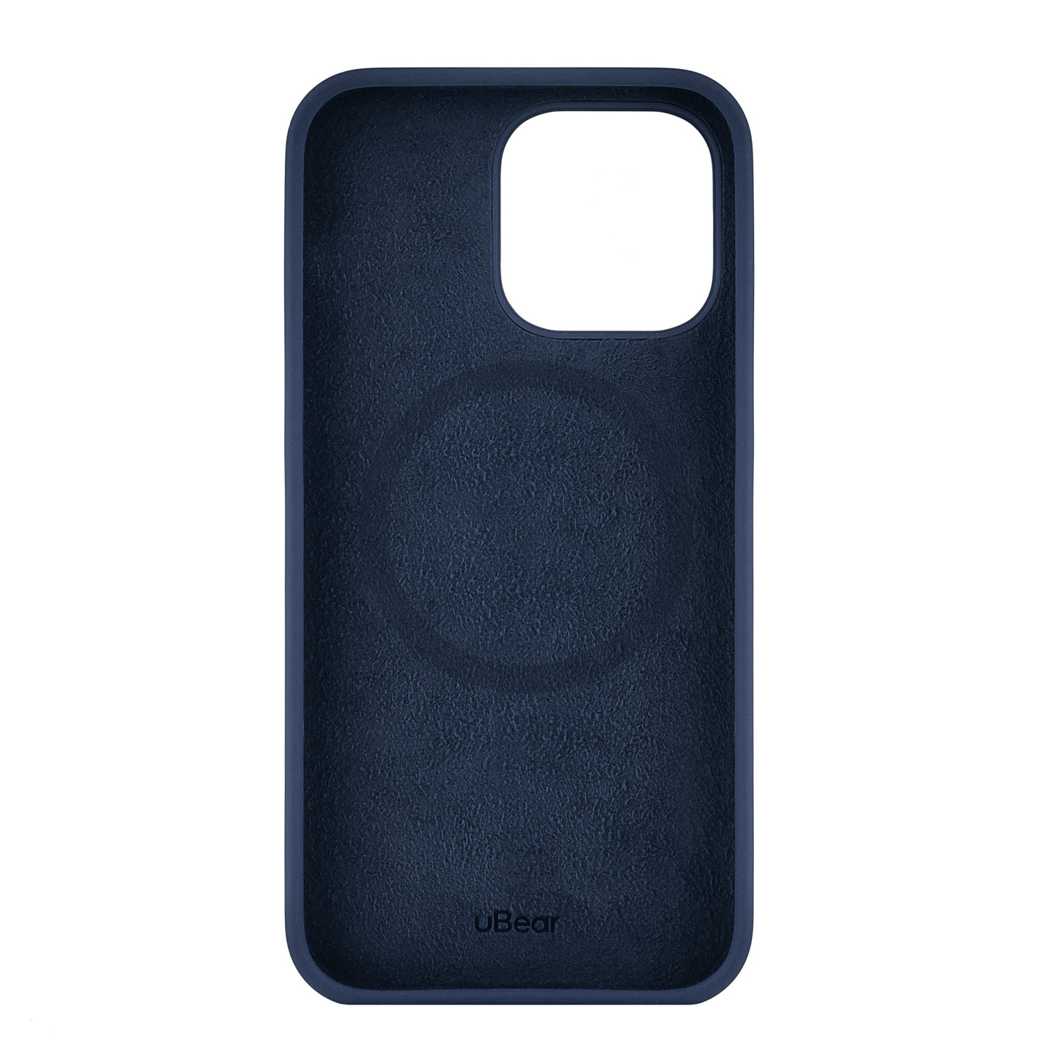На фото изображено Чехол защитный uBear Touch Mag Case для iPhone 14 Pro Max, тёмно-синий