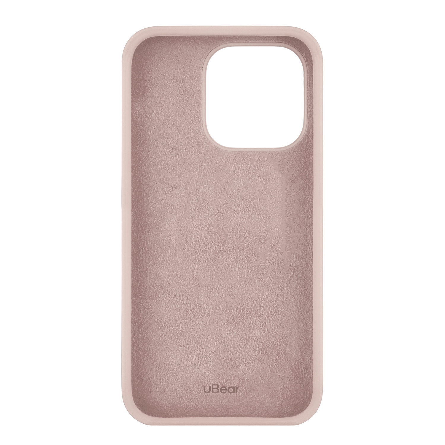 На фото изображено Чехол защитный uBear Touch Case для iPhone 14 Pro, розовый
