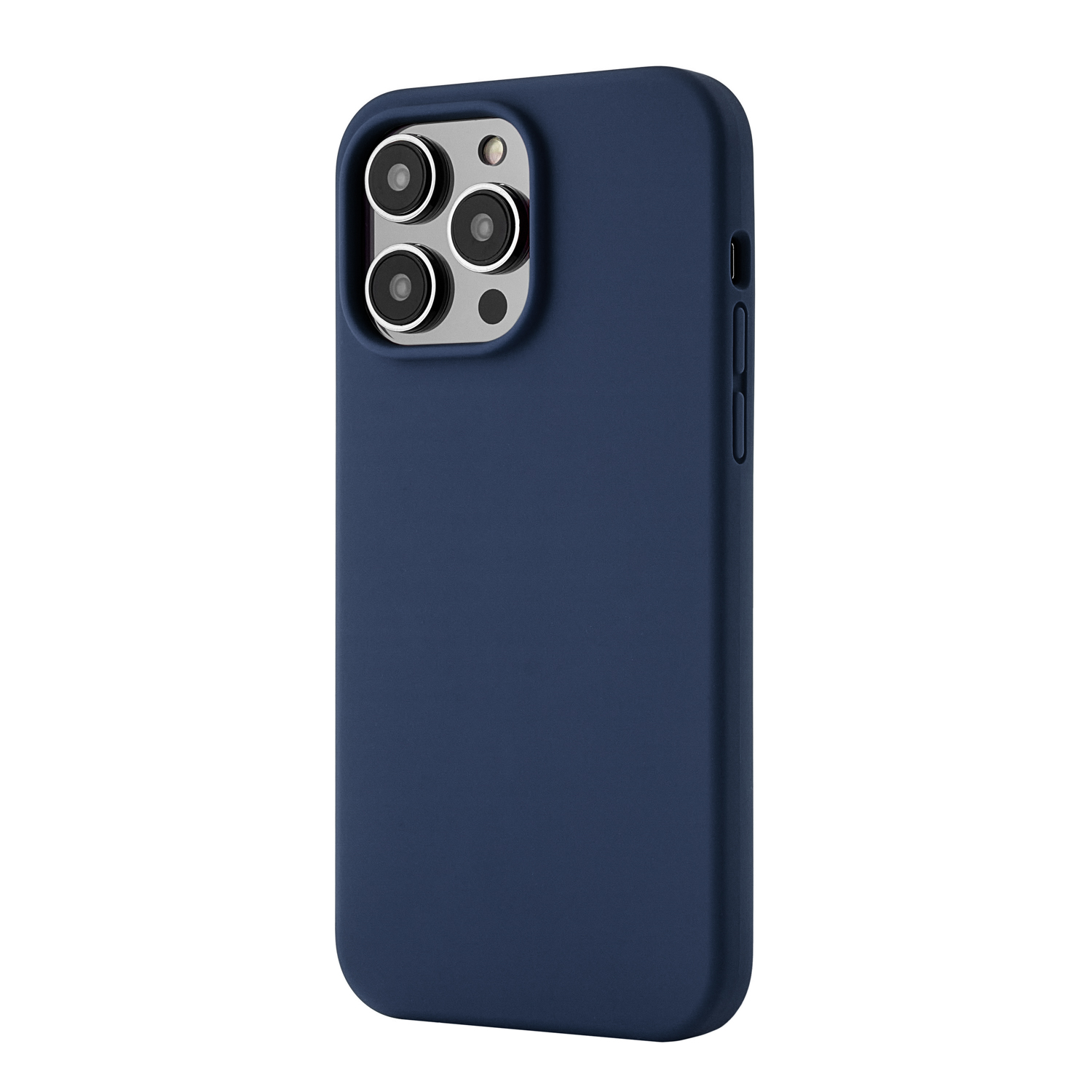 На фото изображено Чехол защитный uBear Touch Mag Case для iPhone 14 Pro Max, тёмно-синий