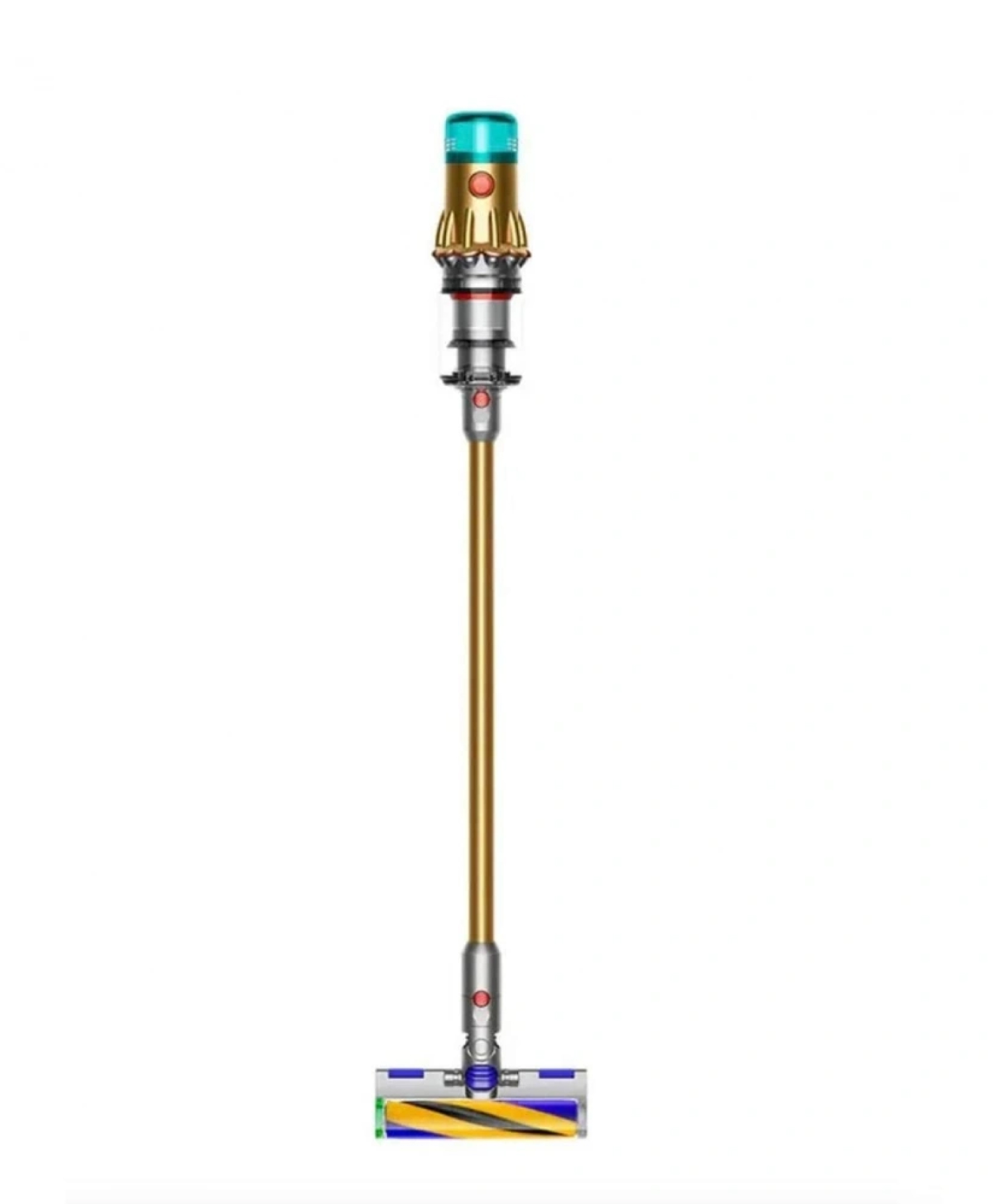 На фото изображено Dyson V12 Detect Slim Absolute, Gold/Gold