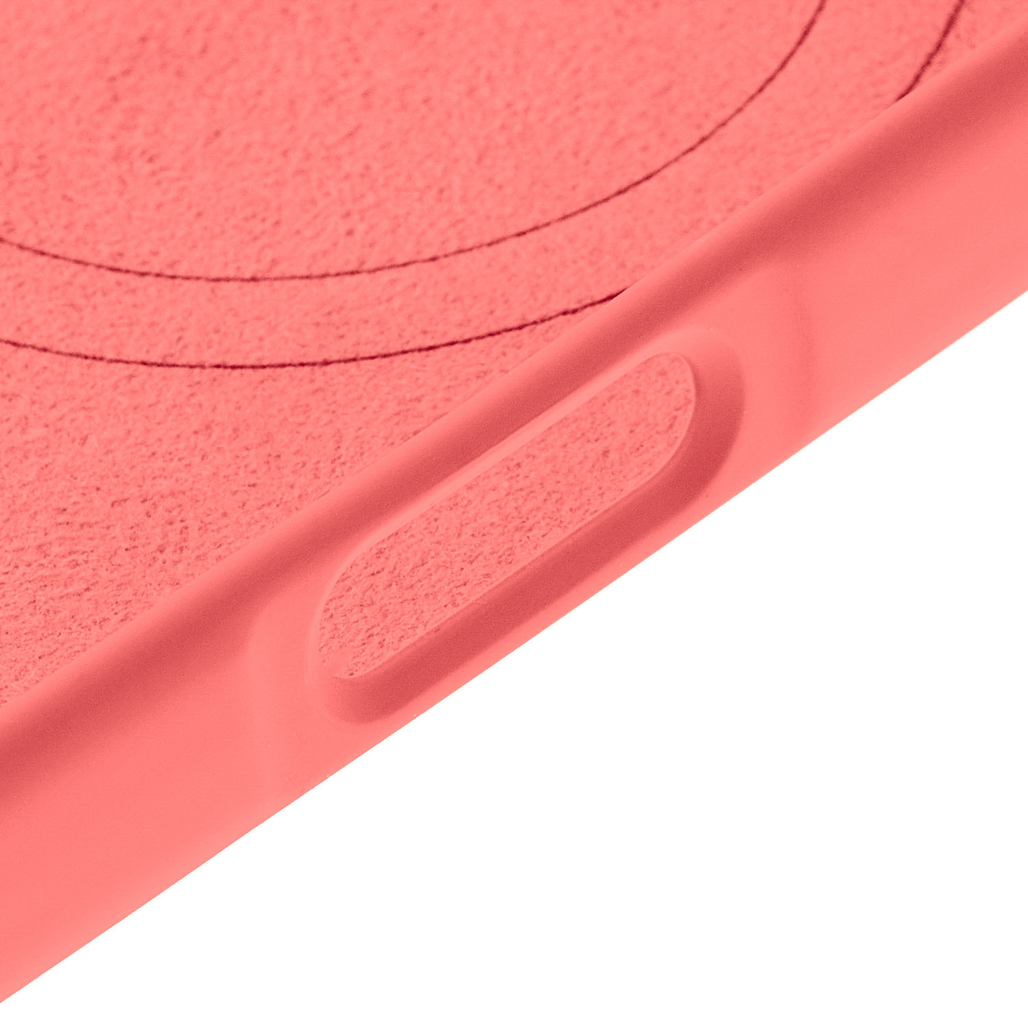 На фото изображено Чехол защитный uBear Touch Mag Case для iPhone 16 Pro, коралловый