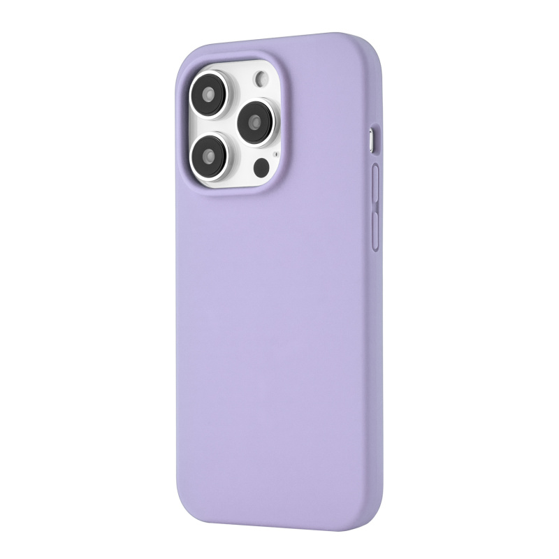 На фото изображено Чехол защитный uBear Touch Mag Case для iPhone 14 Pro, фиолетовый