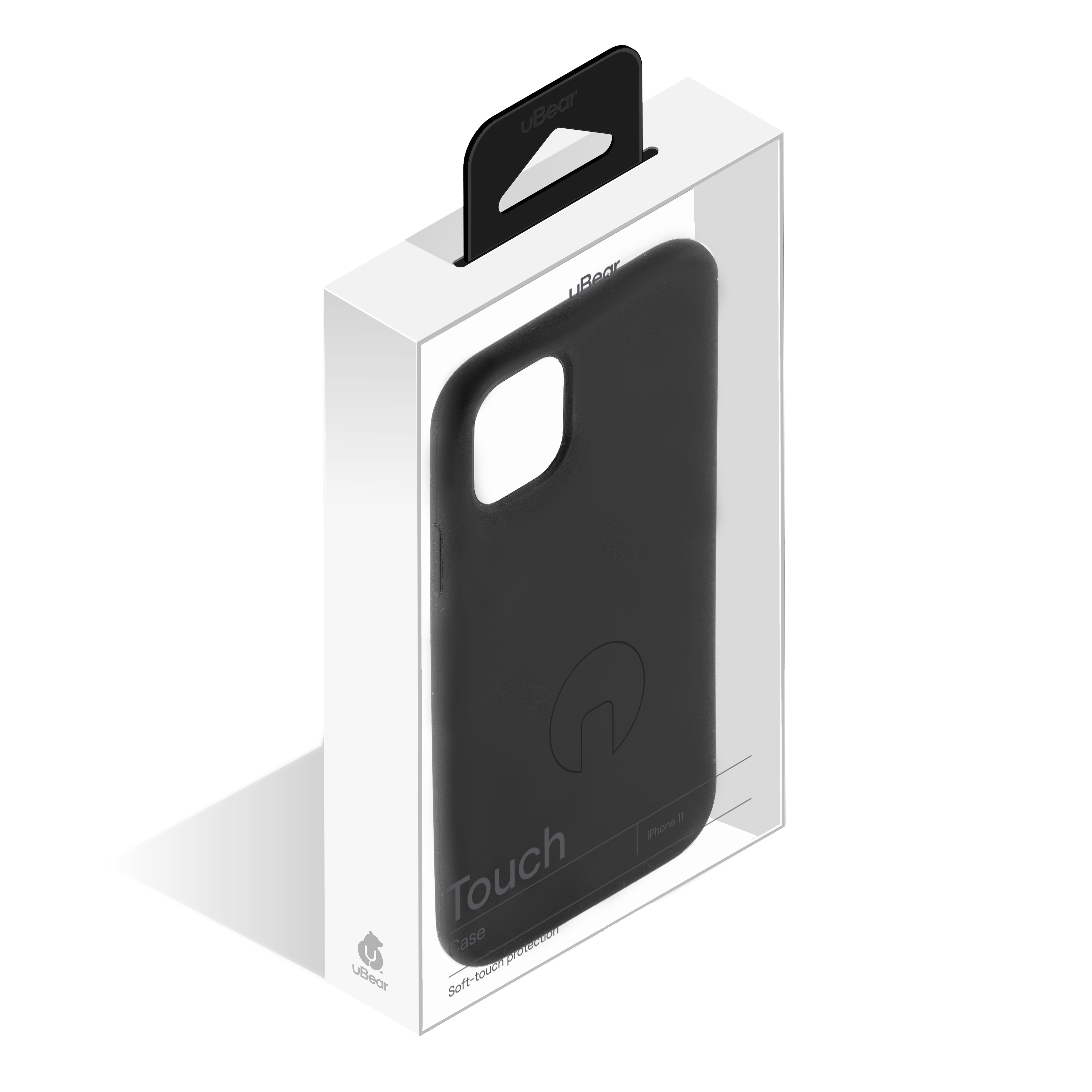 На фото изображено Чехол uBear Touch Case для iPhone 11, чёрный