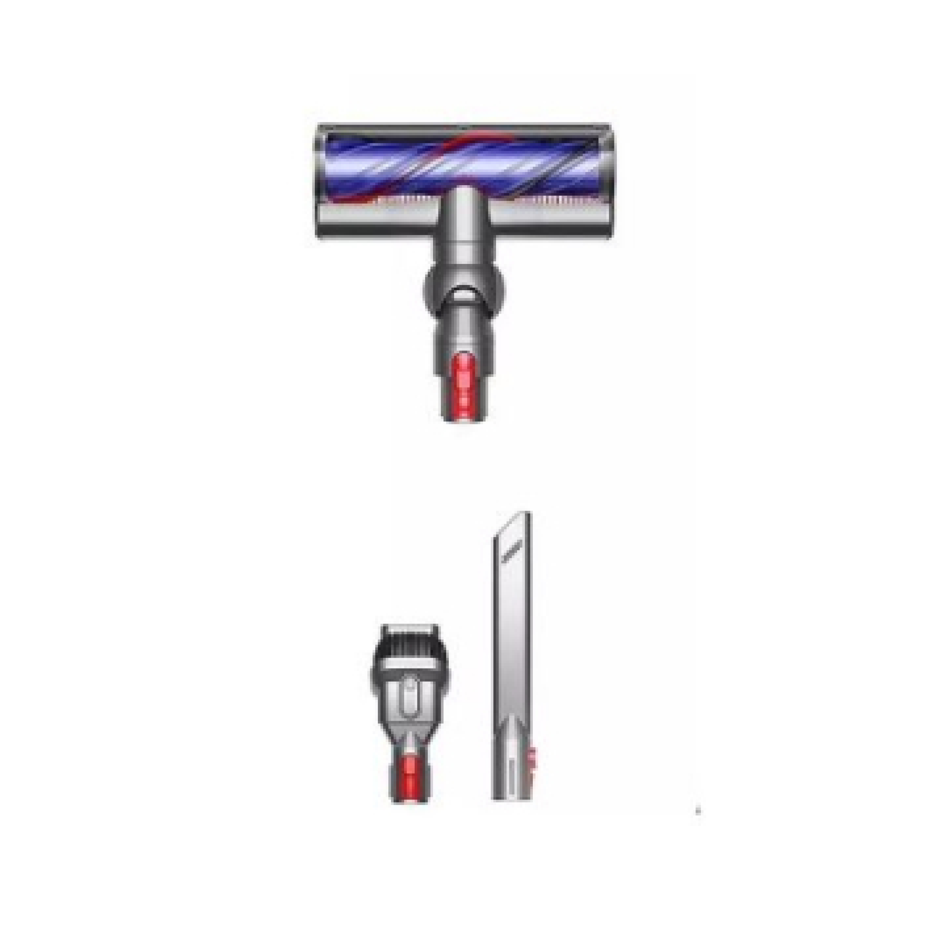На фото изображено Dyson V11 Advanced, Nickel/Purple