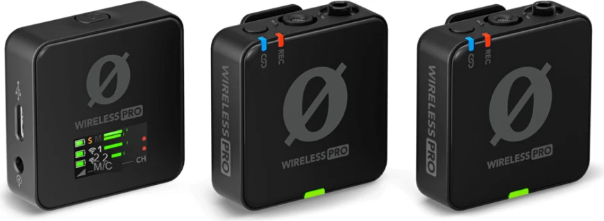 На фото изображено Комплект беспроводных микрофонов Rode Wireless Pro