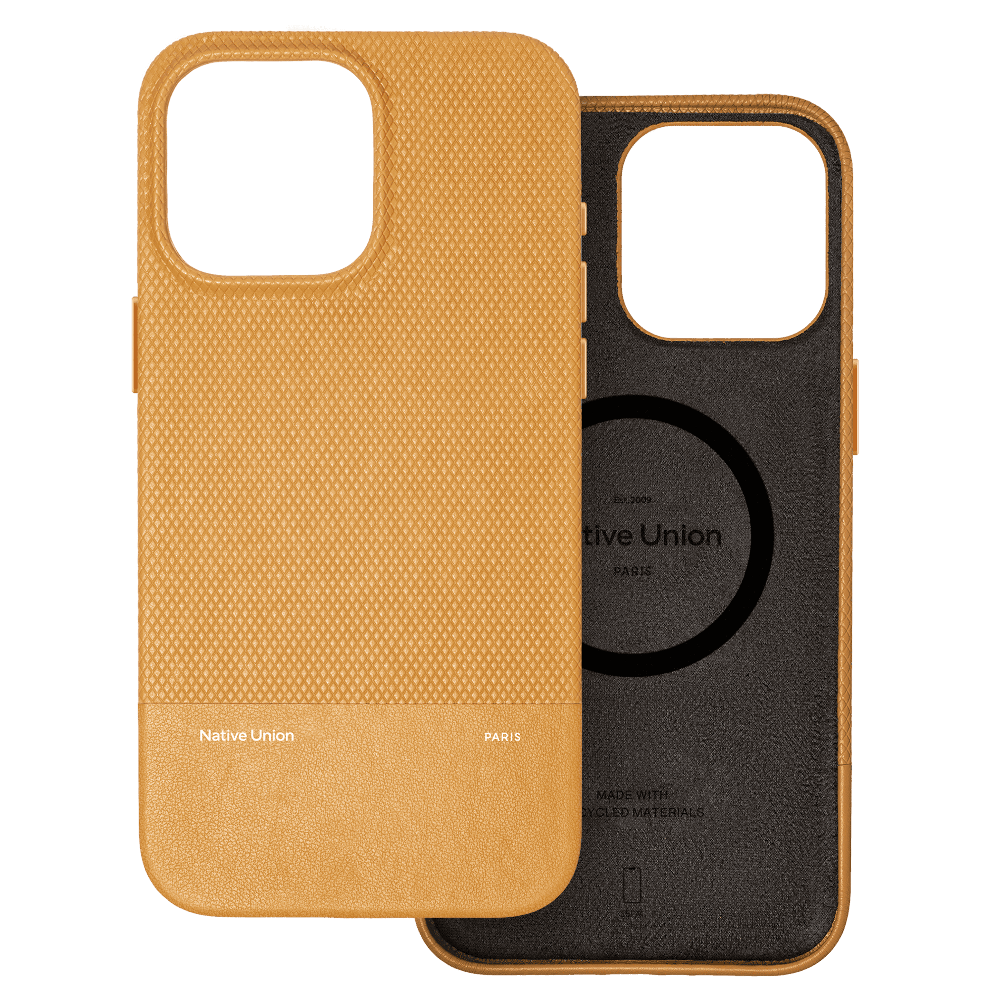 На фото изображено Чехол Native Union (RE)Classic Case MagSafe для iPhone 16 Pro Max, крафт