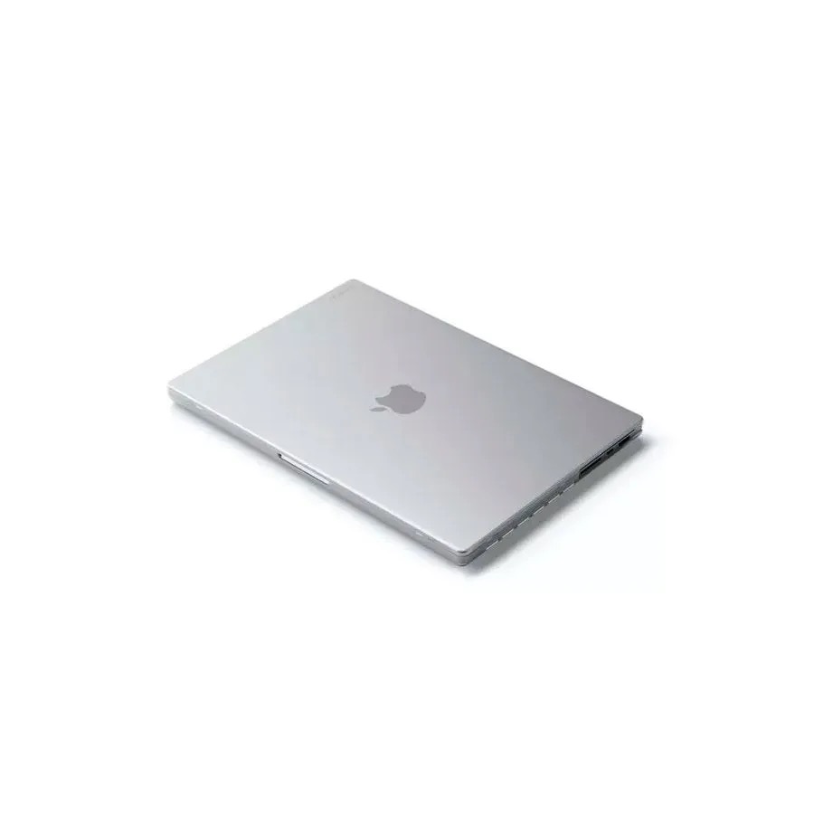 На фото изображено Чехол-накладка Satechi Eco Hardshell Case для MacBook Pro 14", прозрачный