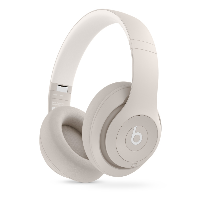 На фото изображено Беспроводные наушники Beats Studio Pro, бежевый