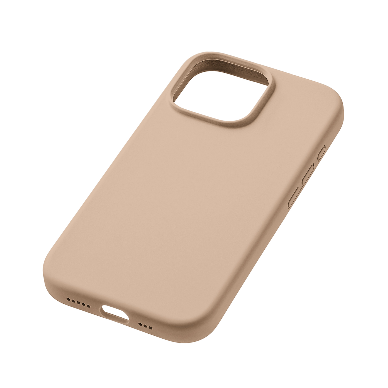 На фото изображено Чехол защитный uBear Touch Mag Case для iPhone 16 Pro Max, латте