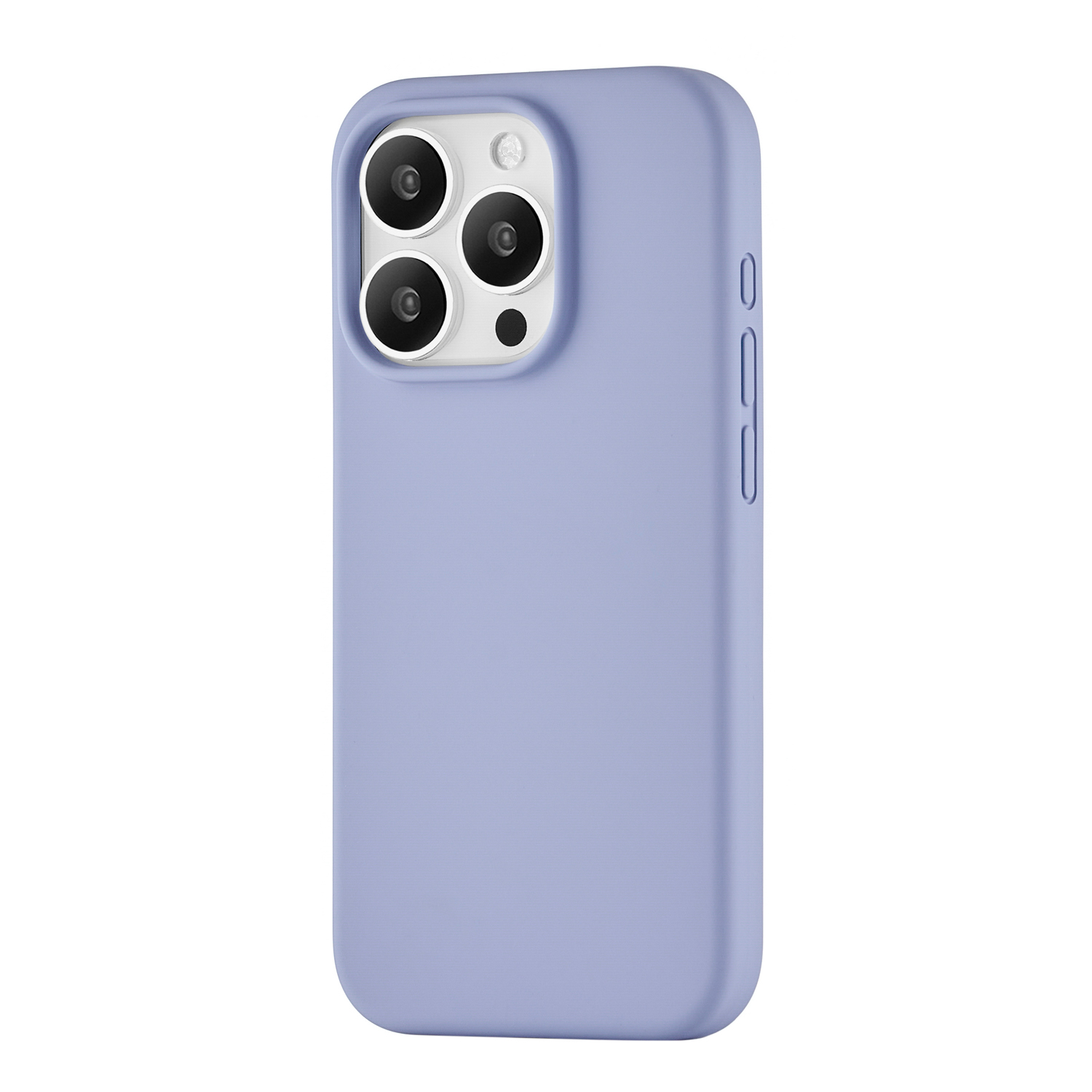 На фото изображено Чехол защитный uBear Touch Mag Case для iPhone 15 Pro, лавандовый