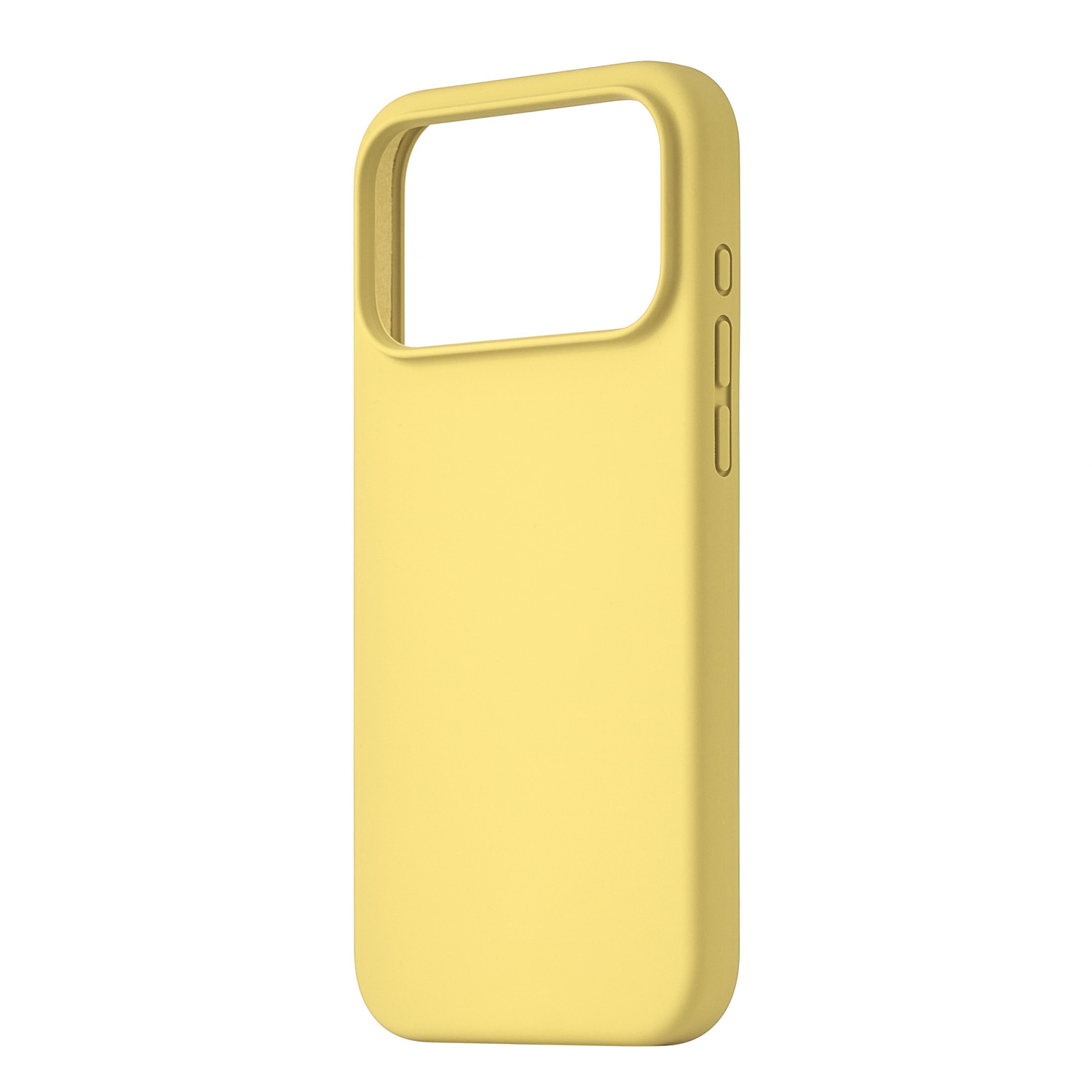 На фото изображено Чехол защитный uBear Touch Mag Case для iPhone 17 Pro Max, MagSafe, светло-жёлтый